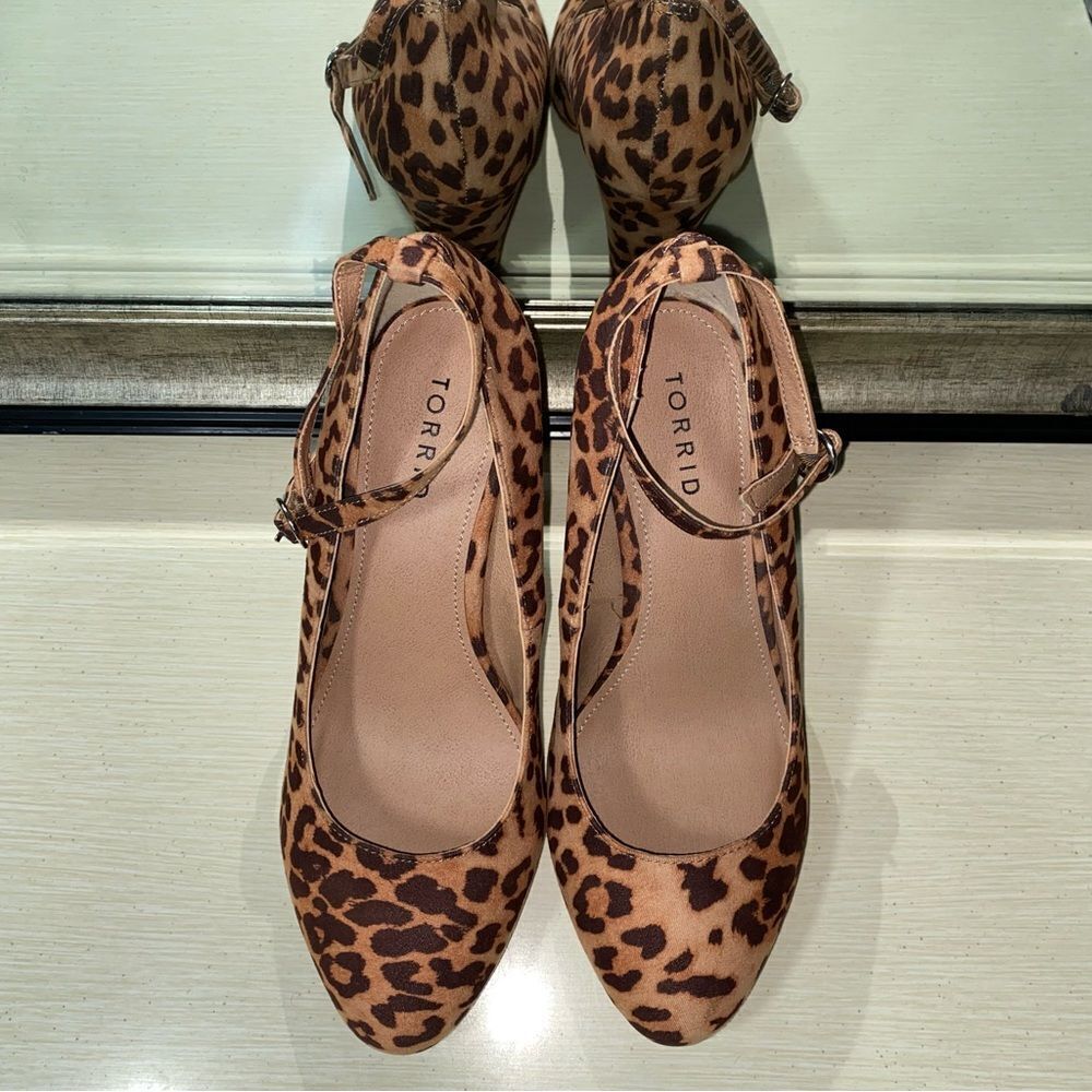 Torrid Leopard Faux Suede Cone Pump-8W